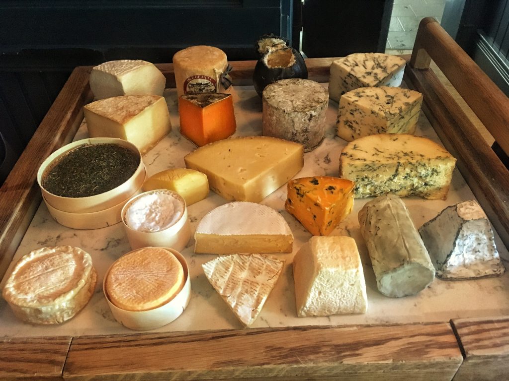 Oxford Blue Ever growing cheese trolley! All cheese are from Britain, Ireland and the British Isles... Ever growing cheese trolley! All cheese are from Britain, Ireland and the British Isles... We work closely with Premier Cheese.